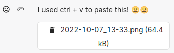 Paste on chat