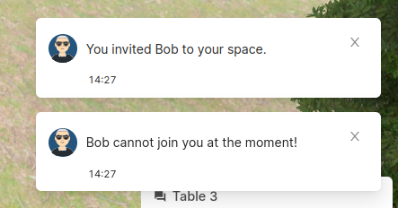 Reject room invite